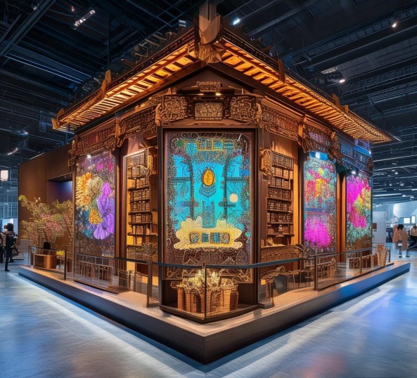 安徽设计与文化传承融合广告展台
